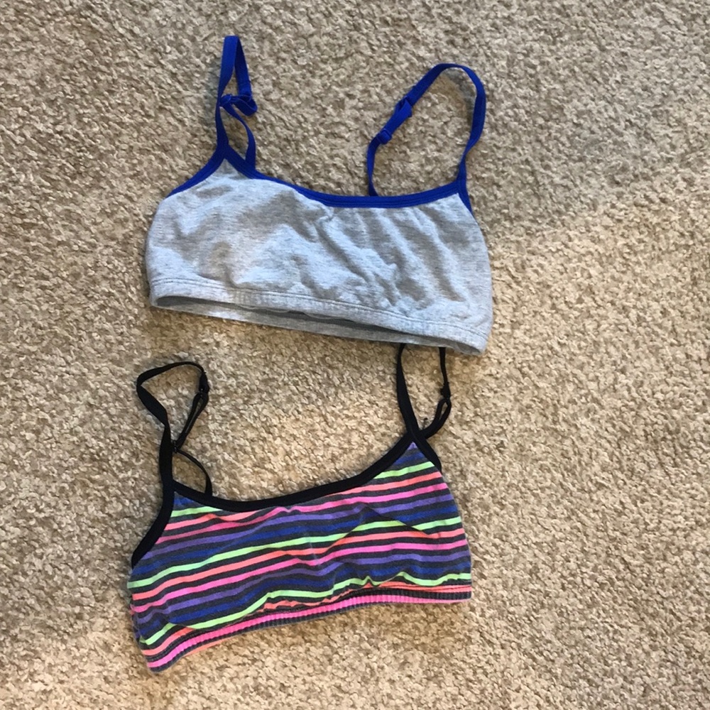 Bundle of two sports bras.